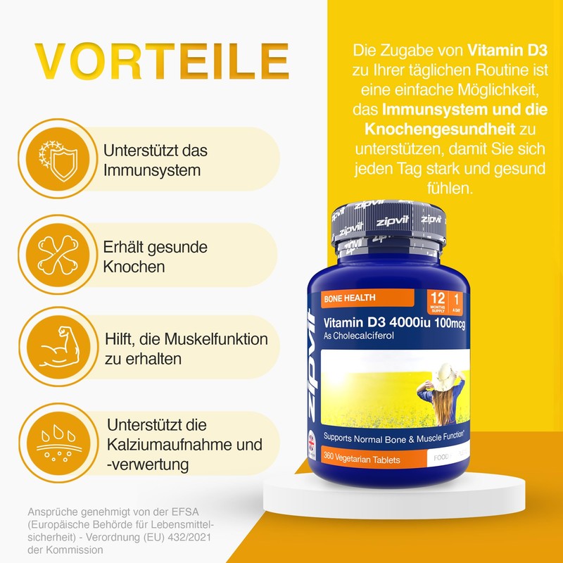 Vitamin D3 4000IU Tablets, High Dose Vitamin D, Immune System,