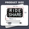 YSY LED Car Window Accessory Sign RIDESHARE for Ride Share