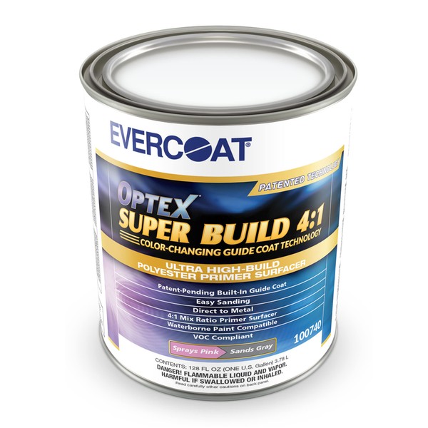 Everocat Optex Super Build 4:1 Polyester Primer Surfacer for Aluminum, Steel and More -128 Fl Oz