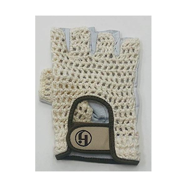 HJ Half Finger Golf Glove, Ladies Large, fits on Right Hand, 3-Gloves