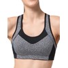 Yvette Sports Bra, No-bounce, Firm Support, Hook-and-Eye Back Closure, Y-Back,