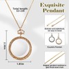 YYHSND 10X Magnifying Glass Necklace Magnifier Necklace Pendant Optical Magnifier