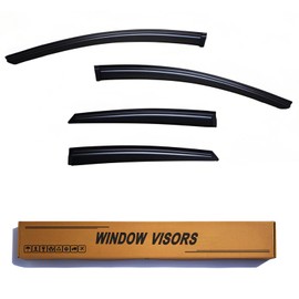 YLSCOO Window Visors Rain Guards fits 2012-2018 Ford Focus Sedan & Hatchback, Window Wind Deflectors Vent Shades, 4 Pieces