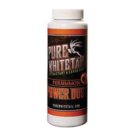 Pure Whitetail Persimmon Power Dust Scent â All Season Natural Attractant and Cover Scent Powder