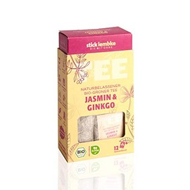 Natural Organic Green Tea Jasmine & Ginkgo 12 x 2 g Organic