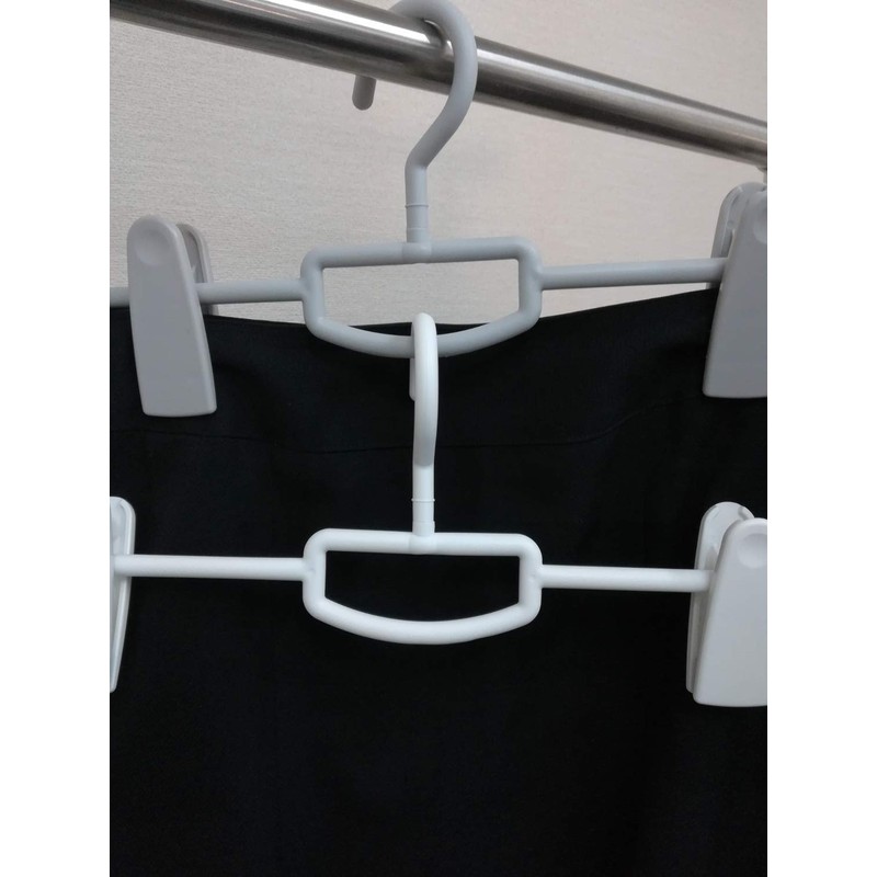Monocloset Skirt Hanger Big Clip Swivel Hook Interlocking Hook Scarf