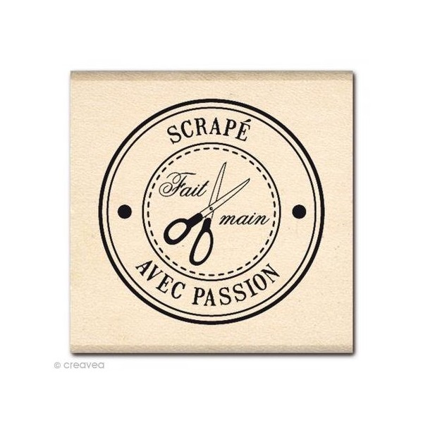 Florilèges Design Stamp fb112063 Scrapbooking Bubble Passion Beige 4 x