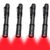 MODOAO Red Light LED Torch, 4 Pack High Power LED