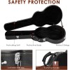 unbranded Electric Guitar Hard Case, Wooden Shell 42" Protective Carrying