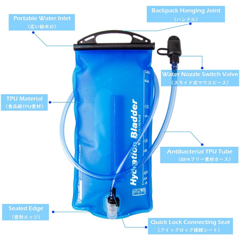 TRIWONDER Hydration Water Supply Bag, Hydration, Water Reservoir, Water Carrier,