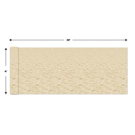 Beistle Beach Sand Wall Backdrop, 4’ x 30’ – Photo Backdrop, Easy to Adhere Wall Covering, Tropical Party Decorations, Luau Party Decorations, Beach Decor, Hawaiian Party Decorations