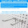 ZOFUN Pack of 100 Perforated Wall Hooks 10 cm Tool