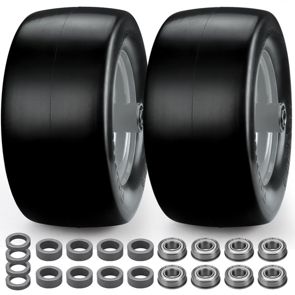 11x 6.00-5 Flat Free Tire, 2 Pack Bad Boy Mower