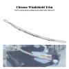 HDBUBALUS Chrome Fairing Windshield Windscreen Trim For Harley Electra Street