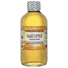 Nutraneering MediCOPPER® Blood Booster True Colloidal Copper CuNP Nutrient: 250 mL in Glass