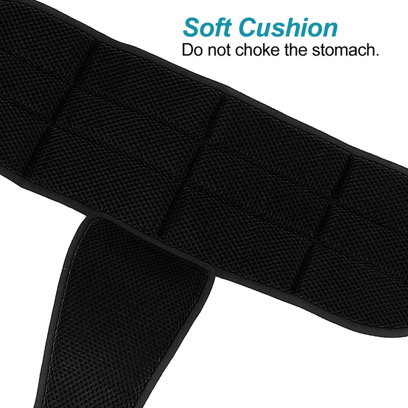 Wheelchair Safety Belt Restraint Harness Protective Adjustable Strap for PatientsBlack