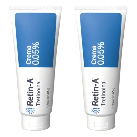 Retin-a 0.05% (azul) Crema, Acné, Manchas, Arrugas 2 Pack Momento De Aplicación Día/noche Tipo De Piel Acneica