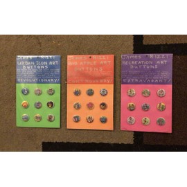 JAMES RIZZI BIG APPLE BUTTONS 3 SETS