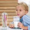 1 PC Straw Dispenser Holder, Straw Storage, Drinking Retro Straw