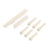 Kisangel Folk Guitar Bridge Pins Bone Acoustic Guitar Bridge Replacement