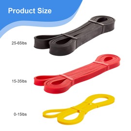 Resistance Bands Set, Resistance Bands Set, Fitness Bands, 3 Different Levels of Resistance Bands for Strength Training, Stretching, Calisthenics, Cross Fitness, Pilates, Yoga