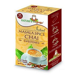 Nature's Guru Instant Masala Chai Tea Drink Mix Sweetened, 8.82 oz - Pack of 8