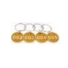 Aluminium Alloy Metal Key Tag Set, Number ID Tags Key