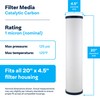 SpiroPure SP-CC1-20BB 20x4.5 Catalytic Carbon Water Filter Cartridge