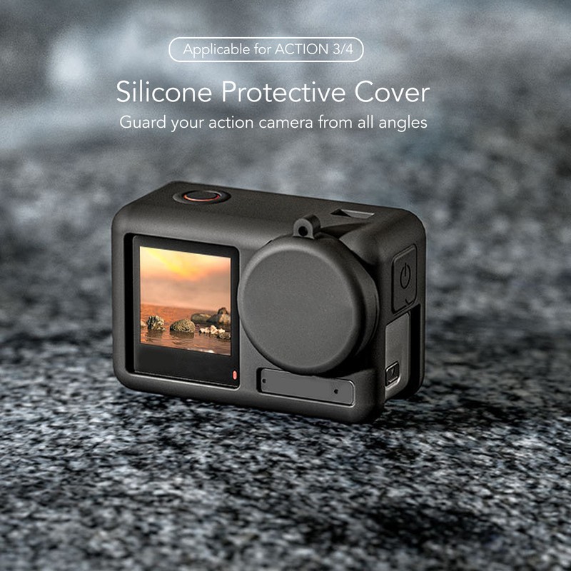 Action Camera Silicone Case Shockproof Anti Scratch Silicone Protective Case