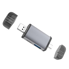 KICHOUSE Multi-Functional USB Card Reader for OTG Devices Portable Converter for Phones and Laptops Fast Data Transfer No Extra Power Needed Easy to Use