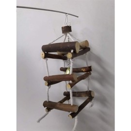 Balacoo Wooden Bird Swing Bird Chewing Toy Birdcage Stand Parrot Playstand Bird Cage Toy for Bird Parrot Budgies Parakeet