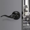 Gobrico 1 Pack Keyed Entry Wave/Drop Style Door Lever Handle,