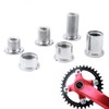 Set of 5, Bicycle Chainring Bolts, M8 Steel, Le Chainring