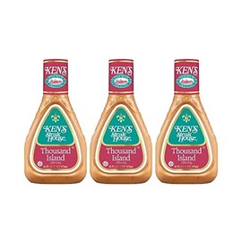 Ken's Steak House Thousand Island aderezo para ensalada, 16 oz (Paquete de 3)