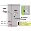 Stoppwerk Door Viewer Chrome Style - Security Spy Hole for