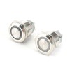 Pack of 2 12 mm Waterproof Switch, Pressure Switch, Waterproof
