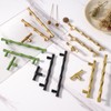Vicycmc Green Cabinet Pulls 5 Inch(128mm) Hole Center,Zinc Alloy Solid