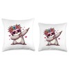 Sloth Heart Shape Sunglasses Dabbing Dance Lover Throw Pillow
