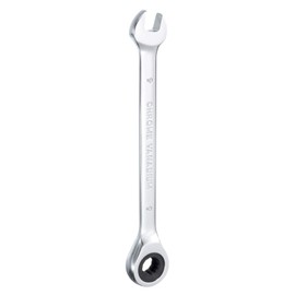 HARFINGTON Ratcheting Wrench 9mm Metric 12PT Cr-V Polished Chromed Ratcheting Double End Combination Wrench with 72 Tooth and 5° Movement Industrial Grade Gear Spanner Tool for Repair