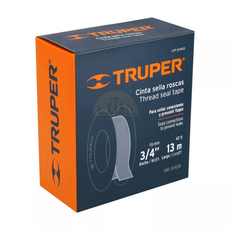 Truper CTF-3/4X13 Thread sealing tape 3/4" X 13 m long,