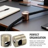 4pcs Adjustable Cable Anchors for Desk, Metal Phone Cord Holders