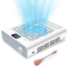 CGBE Nail Dust Collector: 3600 RPM Dust Collector Nail Tech with 5 Speed Suction Adjustment, Hand Pillow, 2 Reusable Filter & 10 Disposable Filter Papers, Nail Vacuum for Home & Salon