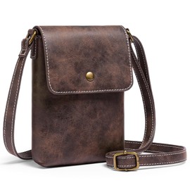 FALAN MULE Crossbody Bags for Women Leather Cell Phone Wallet Purse Adjustable Strap With Card Slots