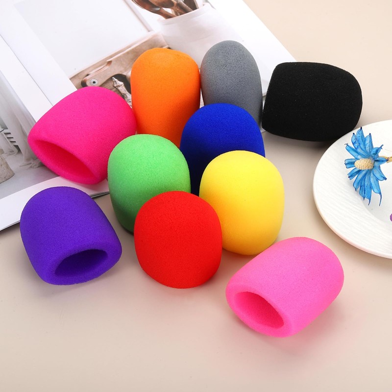 MECCANIXITY 4pcs Microphone Foam Covers, 40mm (1.57") ID 10mm (0.39")