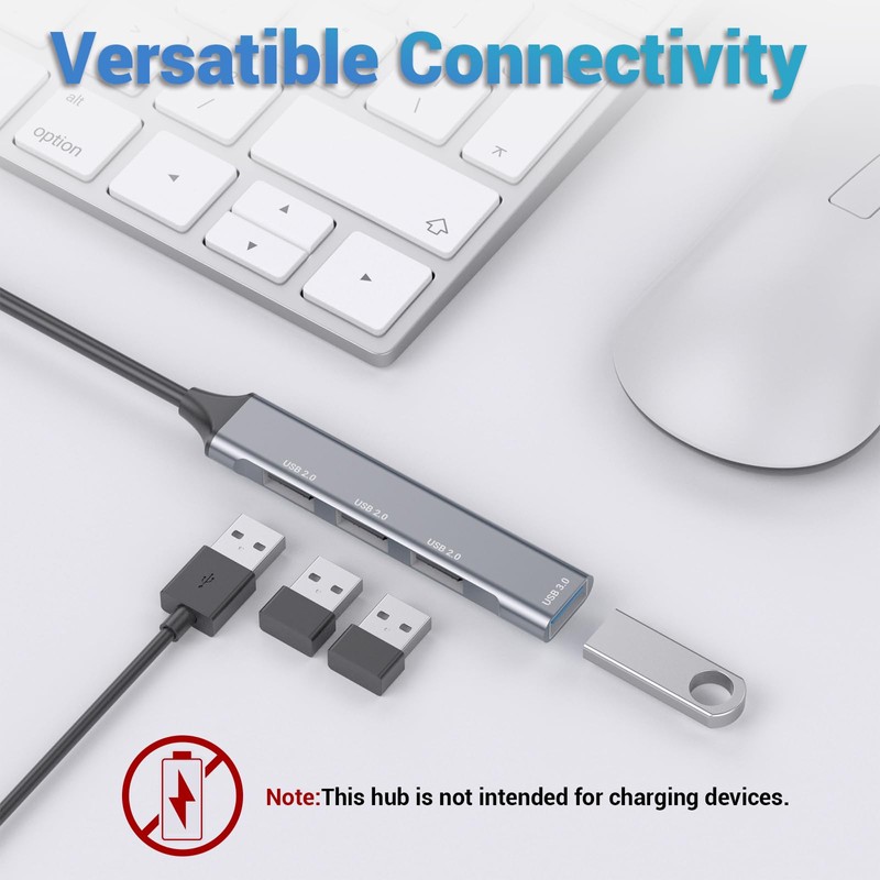 Cubilux Hub USB para portátil [1 x USB 3.0, 3