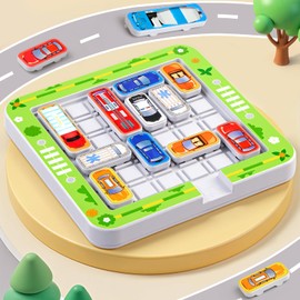 Parking Games, Board Games from 6 Years, Car Toy Storage Game, Logic Game with 360 Levels, Thinking Logic Puzzle Games from 3 4 5 6 7 8 Years, Children's Toy Family Game Travel Game Patience Game