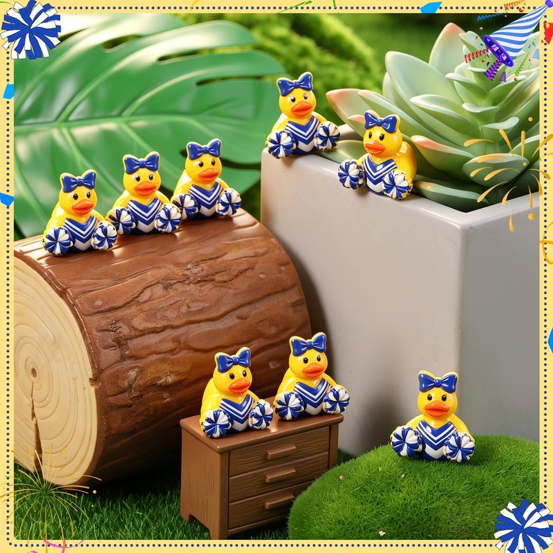GGSTDDUP 70 Pcs Mini Resin Cheer Ducks, Cheer Team Gifts