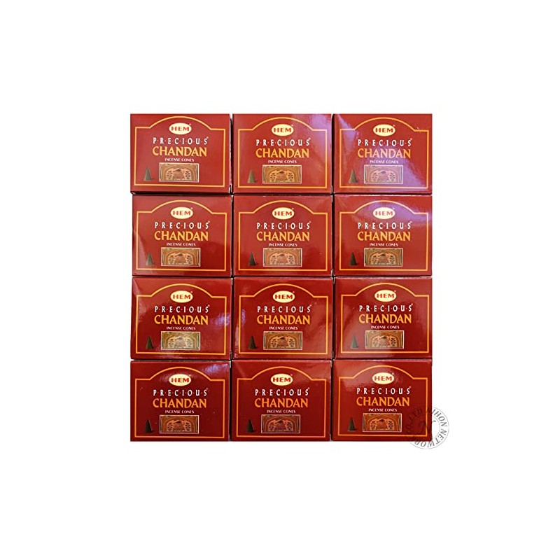 HEM PRECIOUS CHANDAN CONE SET OF 12 JAPAN NETWORK