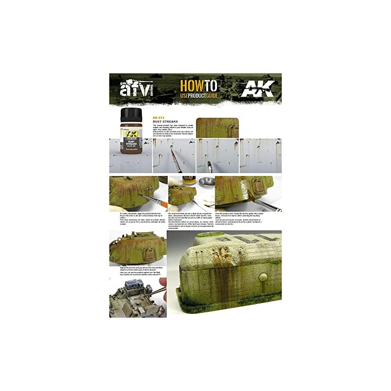 AK00013 AK Interactive - Rust Streaks effects model making wash