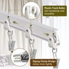 TOKPLNU Flexible Bendable Curtain Track Ceiling Wall Mount 14Ft Curved